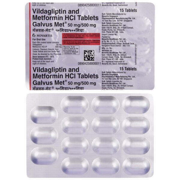 Galvus Met 50/500 Mg tab