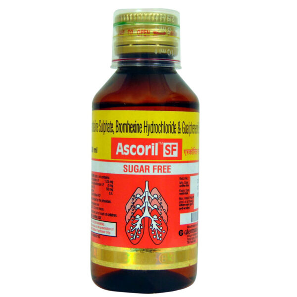 Ascoril SF Expectorant 100 ml – Sugar-Free Cough Syrup for Wet and Dry Cough Relief