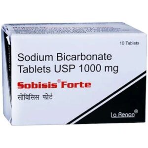 Sobisis Forte Tablet (Sodium Bicarbonate 1000 mg) – Antacid & Alkalinising Agent | Buy Online at DawaNow
