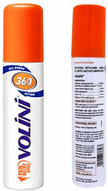 Volini Pain Relief Spray for Sprain, Muscle and Joint Pain | Quick Action & Long-Lasting Relief