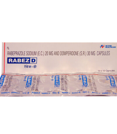 Rabez D Capsule (Rabeprazole + Domperidone) — For Acid Reflux, Heartburn Relief | Buy Online