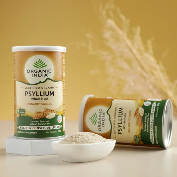 Organic India Psyllium Whole Husk 100 Gm Can