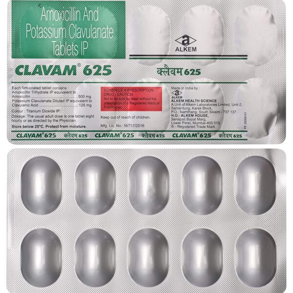 Clavam 625 mg Tablet