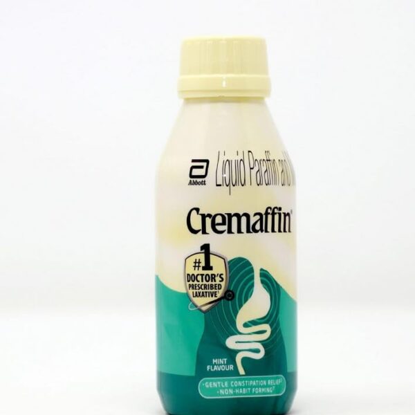 Cremaffin Constipation Relief with Liquid Paraffin | For Stomach Care | Mint Flavour Syrup Oral Emulsion