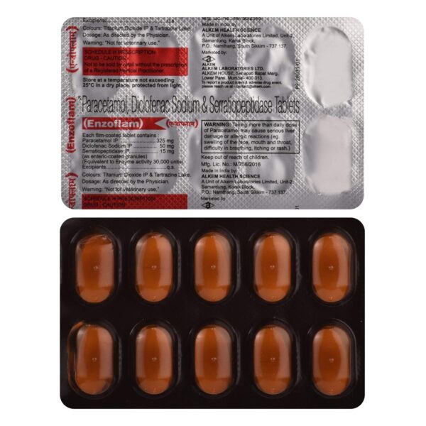 Enzoflam Tablet | Powerful Pain Relief for Muscle, Joint & Inflammation