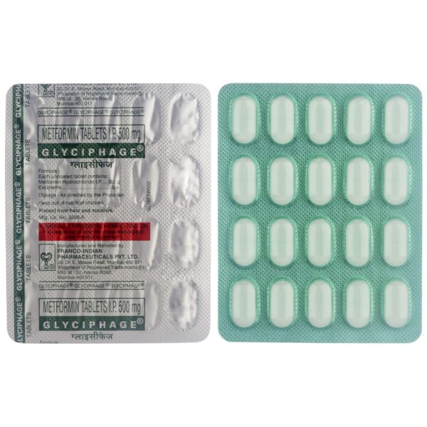 Glyciphage 500 mg Tablet
