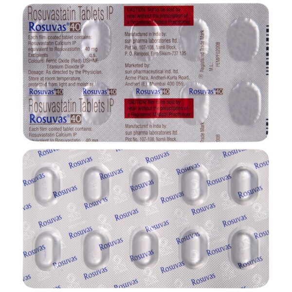 Rosuvas 40 mg Tablet