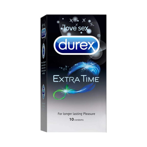 Durex Extra Time Longer Lasting Pleasure Condoms – 10’s