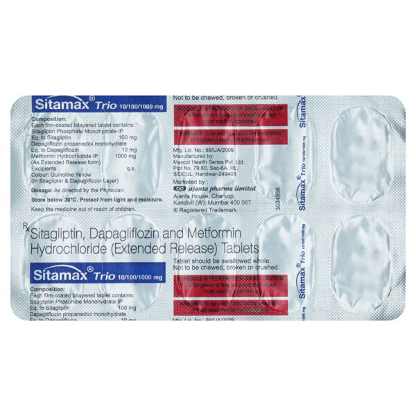 SitaMAX Trio 10/1000/100 Tablet