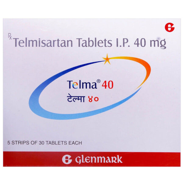 Telma 40 mg Tablet – Telmisartan 40 mg for Blood Pressure Control