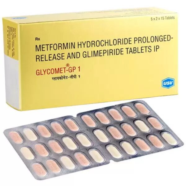 Glycomet GP 1 mg Tablet