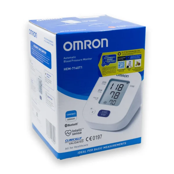 Omron HEM 7140T1 Bluetooth Digital Blood Pressure Monitor with Cuff Wrapping Guide