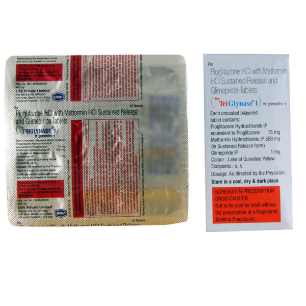 Triglynase 1 mg Tablet