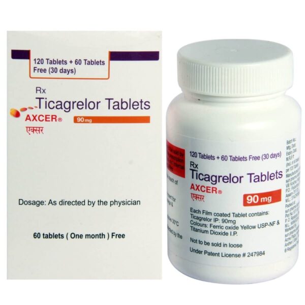 Axcer 90 mg Tablet – 180 Tablets Bottle