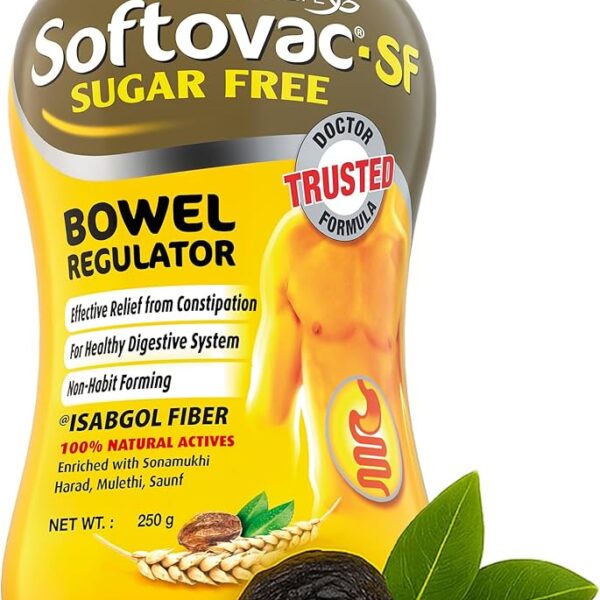 Softovac SF Isabgol Bowel Regulator Powder 250 g (Sugar Free)