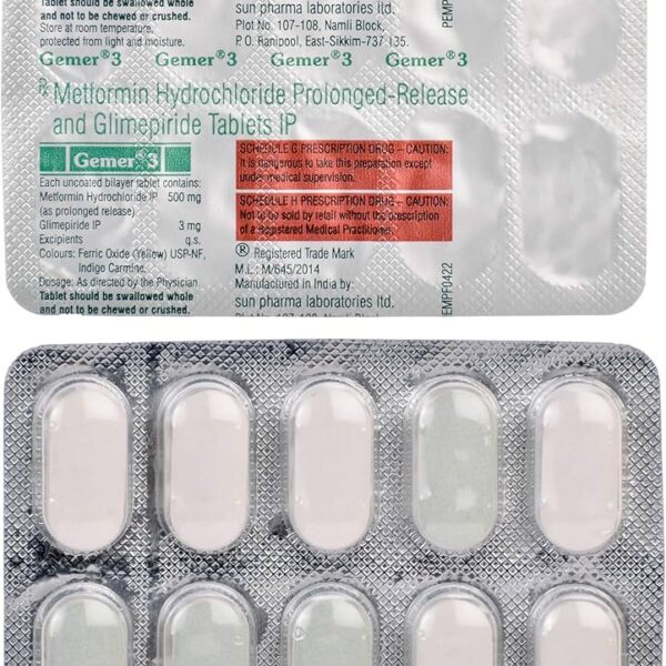 Gemer 3 mg Tablet