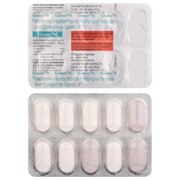 Gemer 4 mg Tablet