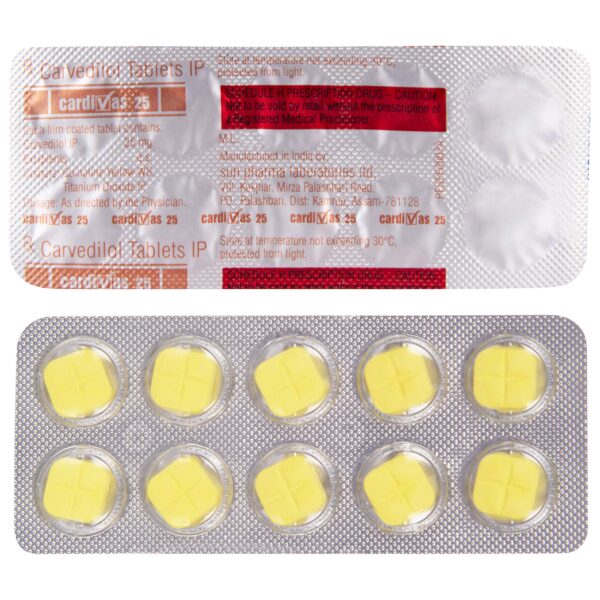 Cardivas 25 mg Tablet
