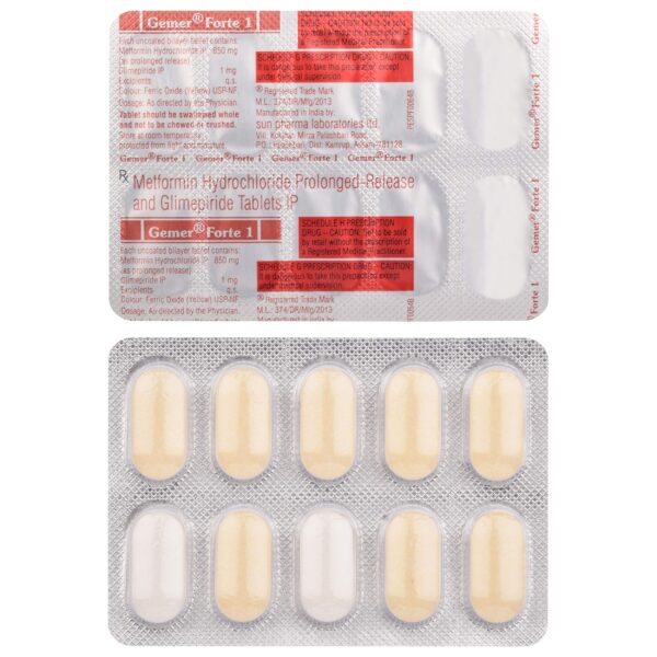 Gemer Forte 1 mg Tablet