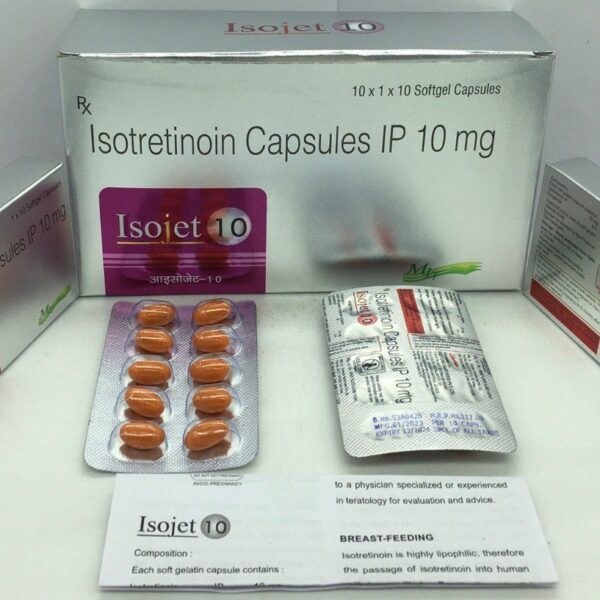 Isojet 10 mg Capsule | Isotretinoin 10 mg for Severe Acne Treatment