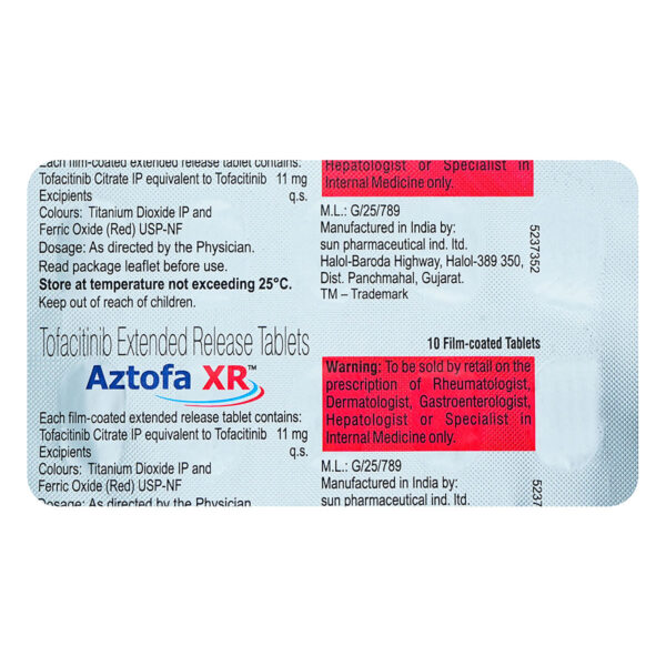 Aztofa XR 11 mg Tablet (Tofacitinib Extended Release 11 mg)